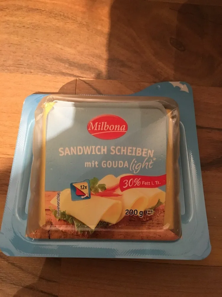 Milbona Sandwich Scheiben Gouda light