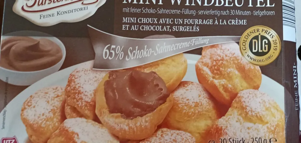 Mini-Windbeutel Schoko