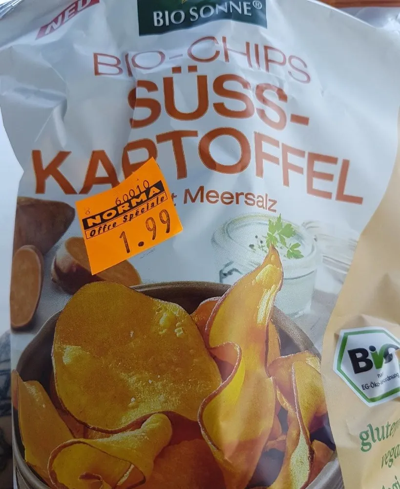Bio chips suss kartoffel