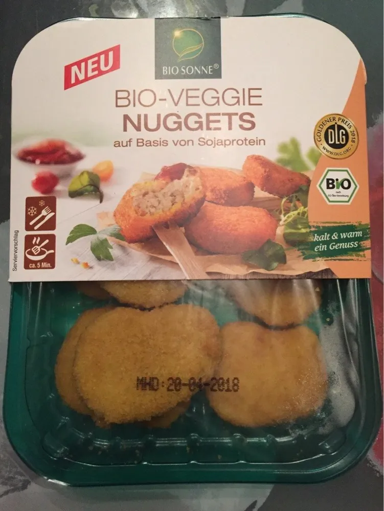 Nuggets auf basis vn sojaprotein