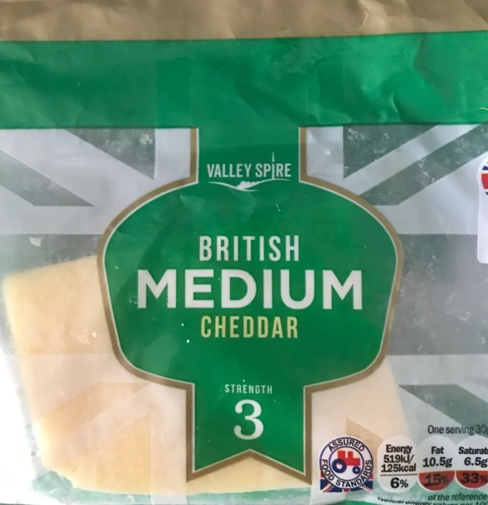British medium cheddar