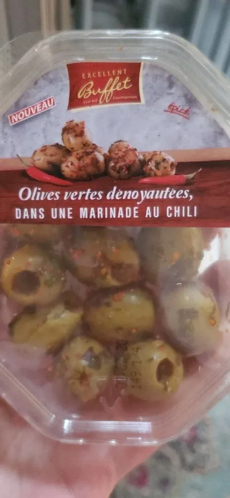 Olives vertes dénoyautées