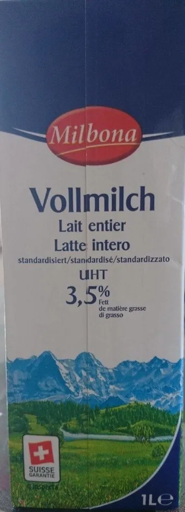 Vollmilch, lait entier