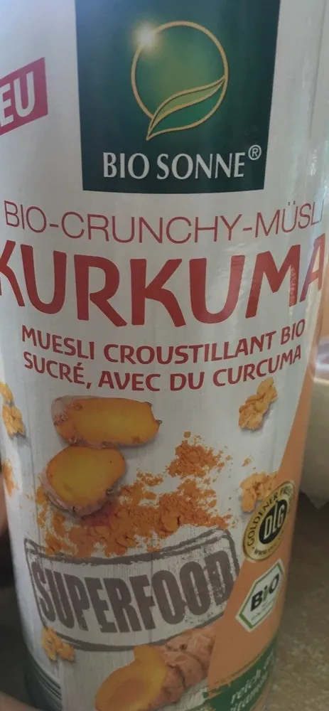 Bio Sonne Müsli Kurkuma