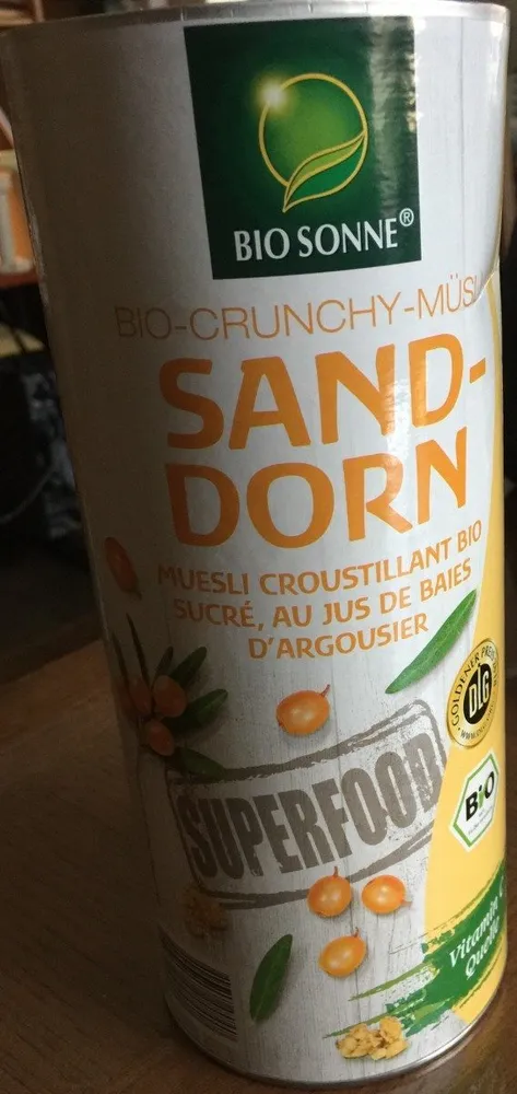 Bio-crunchy-Müsli Sand-Dorn