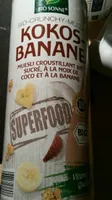 Bio crunchy muesli coco banane
