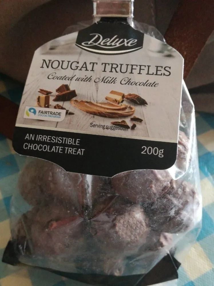 NOUGAT TRUFFLES Coated with Milk Chocolate