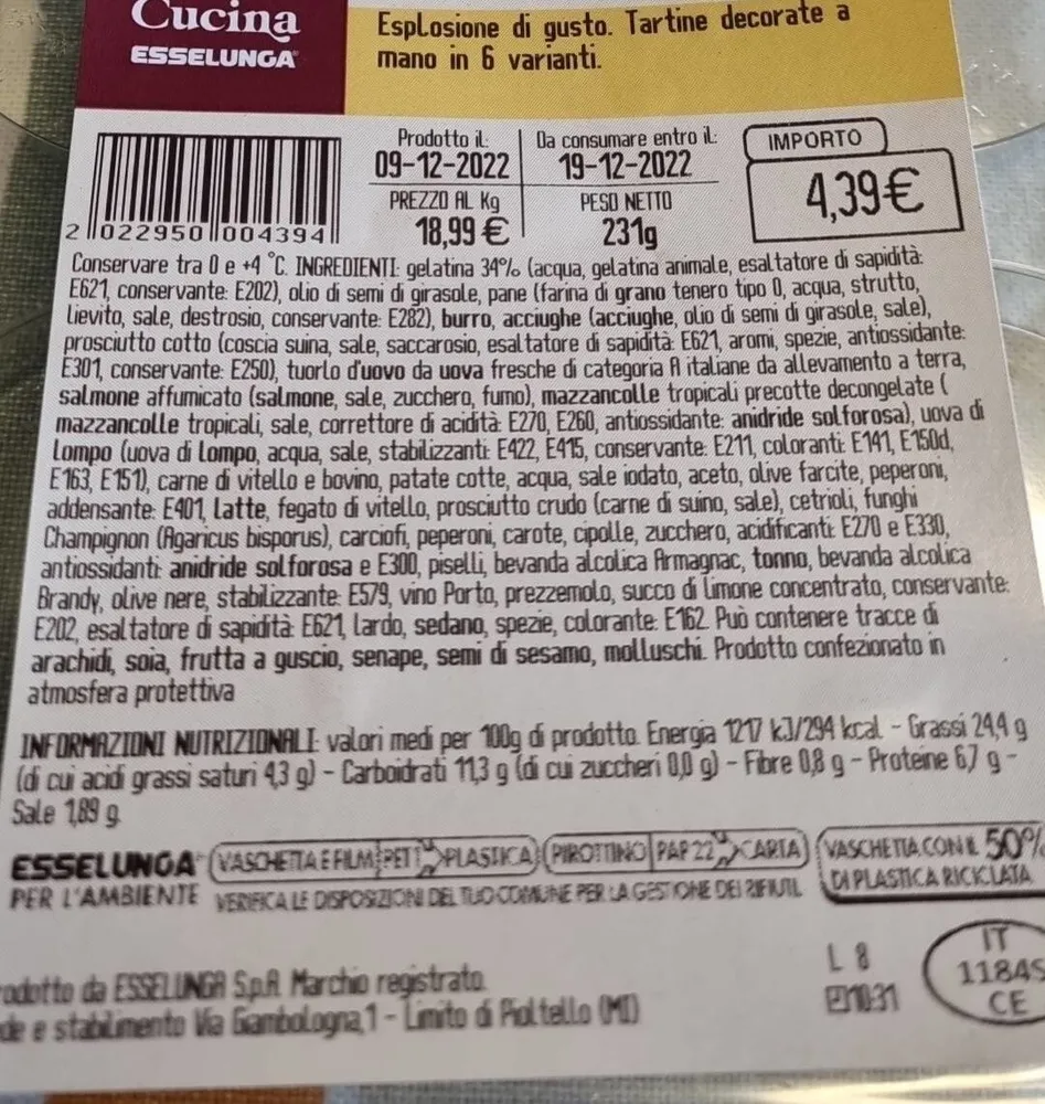 Tartine gelatinate