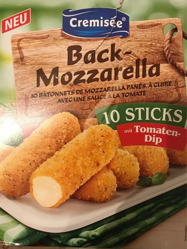 Stick de mozzarella
