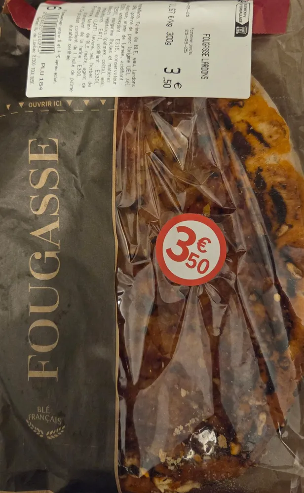 Fougasse lardons