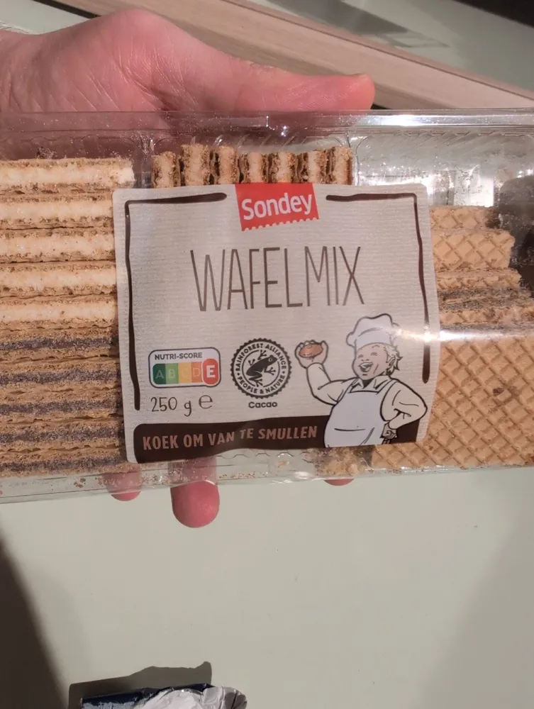 Sondey WAFELMIX ABCDE 250 ge KOEK OM VAN TE SMULLE