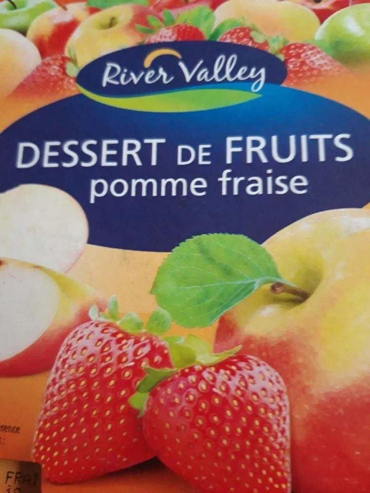 Dessert de fruits pomme fraise