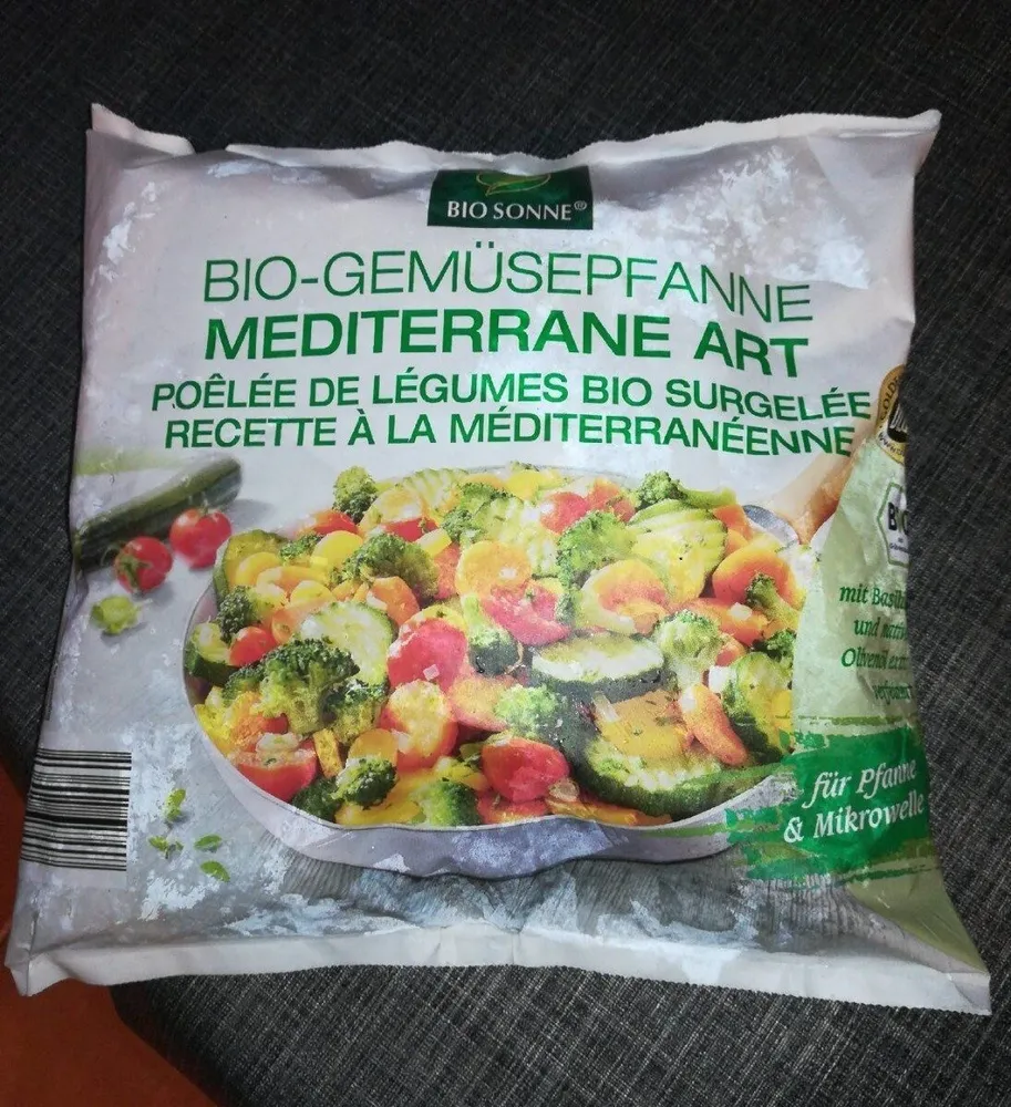 Bio-Gemüsepfanne Mediterrane Art