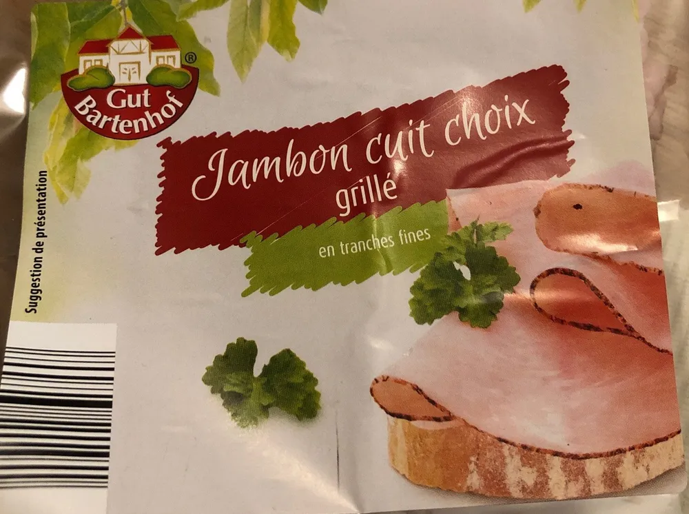 Jambon cuit grillé