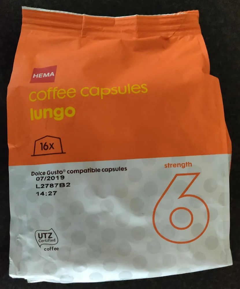 Café lungo capsules