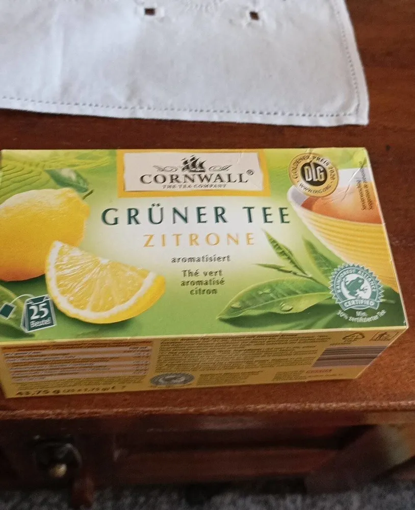 Gruner tee zitrone