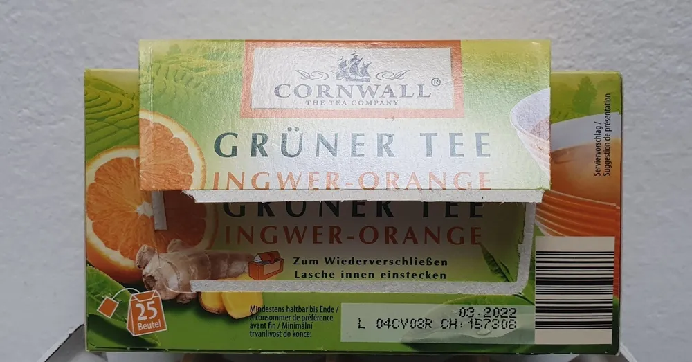 Grüner Tee ingwer-orange