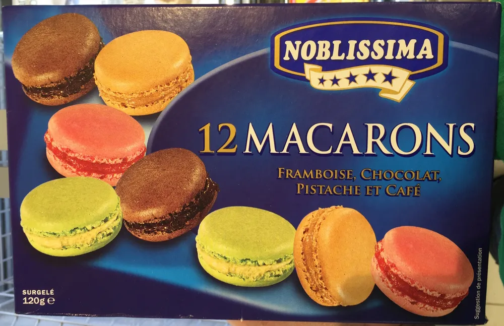 Assortiment de 12 macarons garnis surgelés