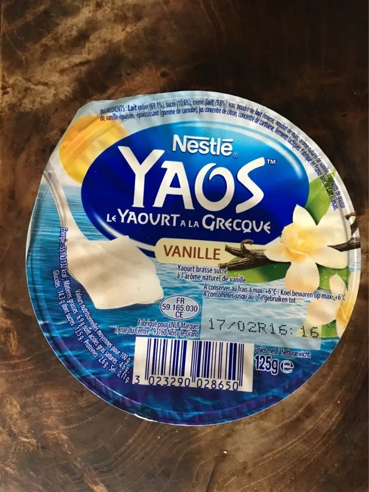 Yaos yaourt a la grecque