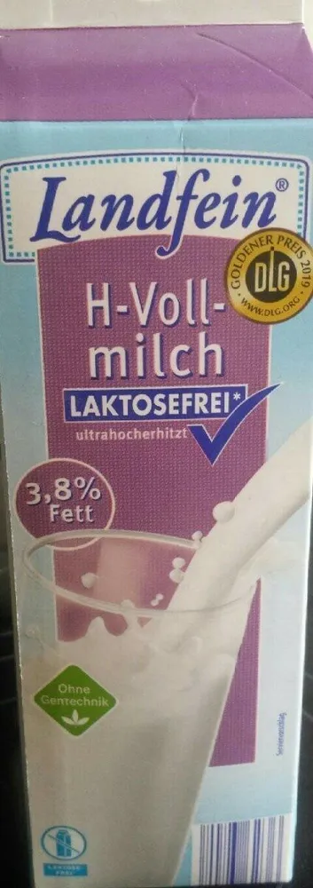 H-Vollmilch 3,8% Fett laktosefrei