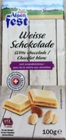 Chocolat blanc avec de la crème aux amandes