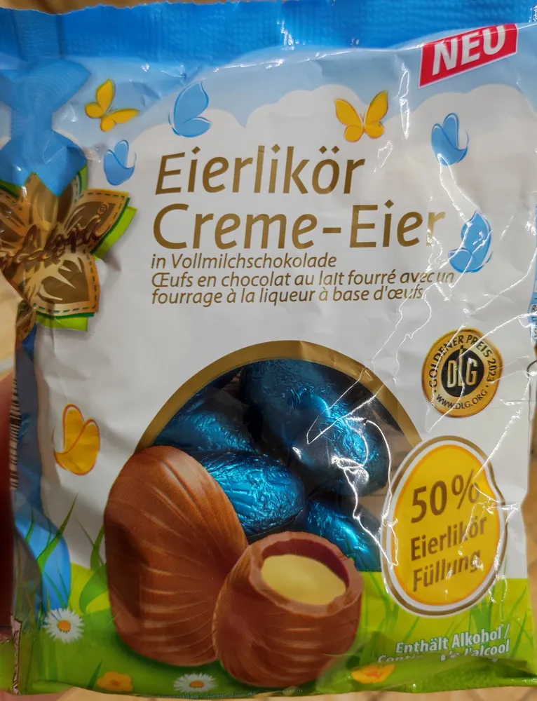 Eierlikör Creme-Eier Vollmilchschokolade