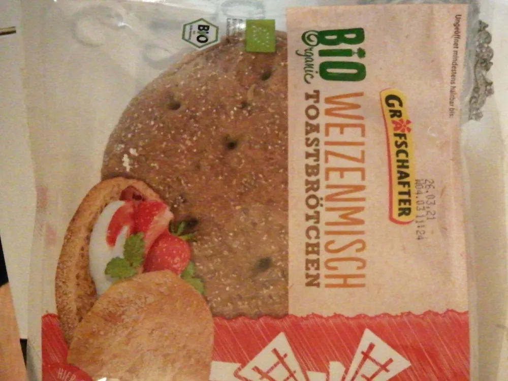 Bio Weizenmisch Toastbrötchen