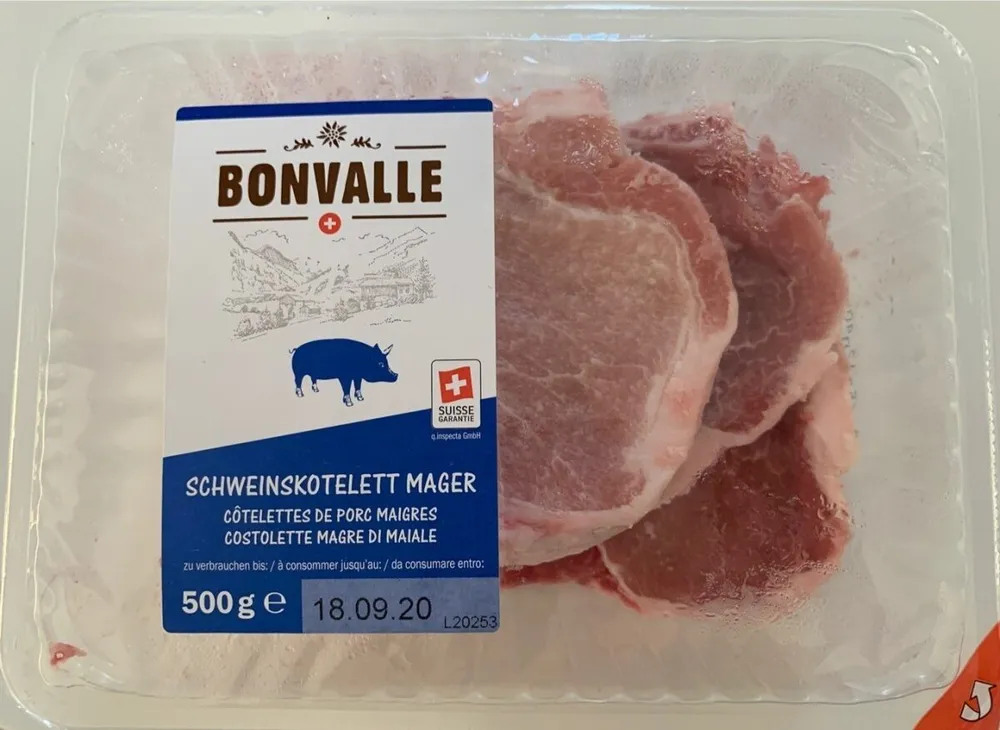 Côtelettes de porc maigres