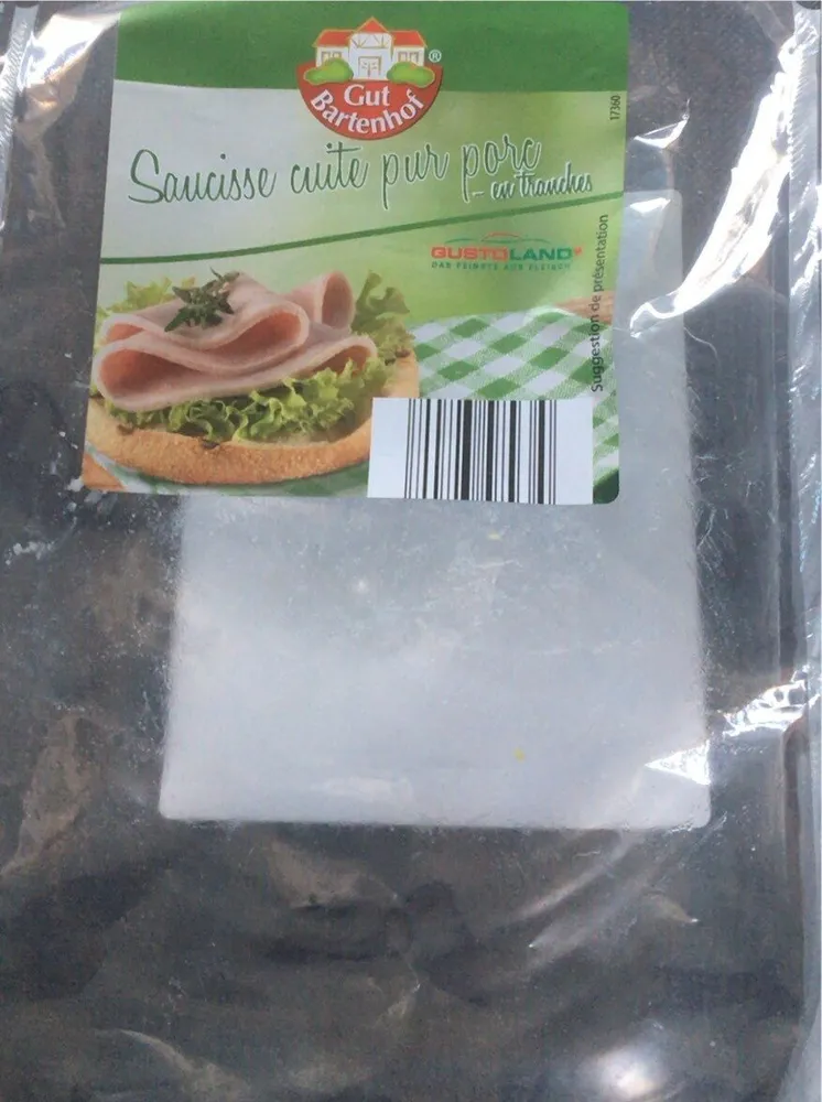 Saucisse cuite pur porc