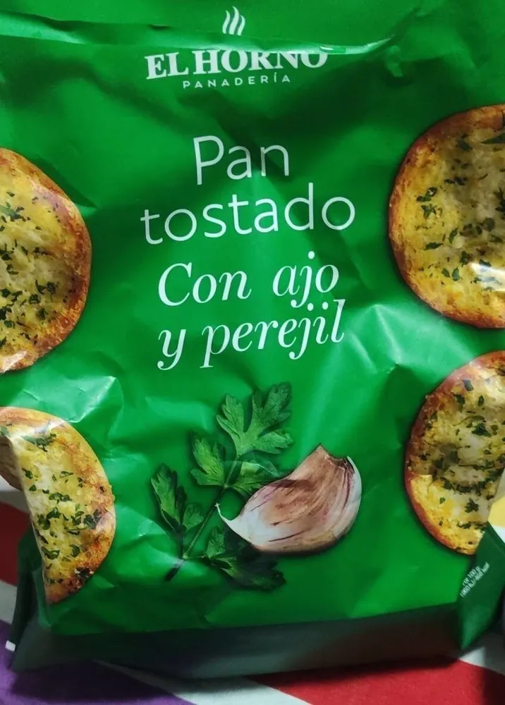 Pan tostado con ajo y perejil