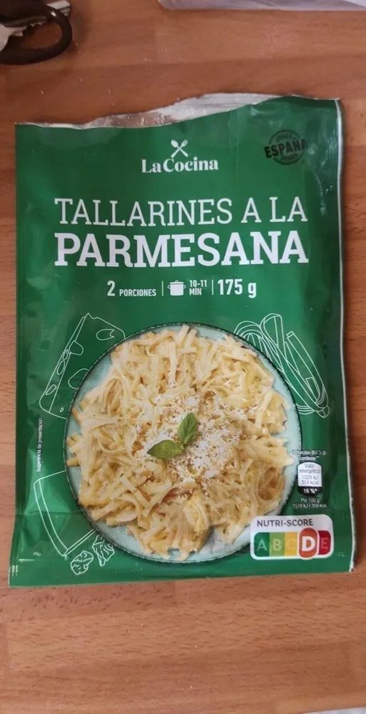 Tallarines a la parmesana