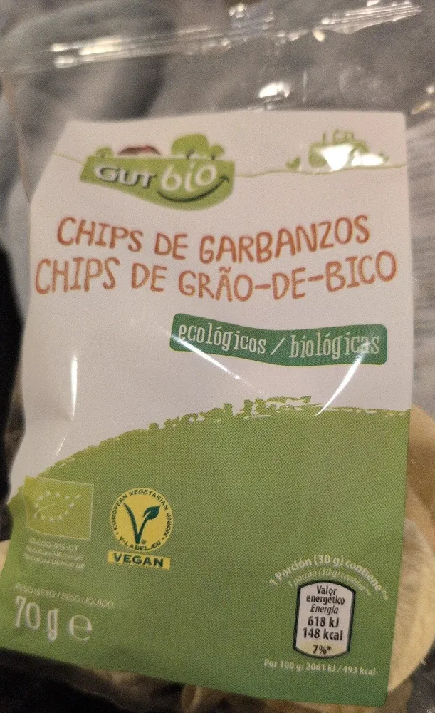 Chips De Garbanzos Ecológicos