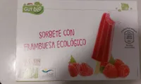 Sorbete con frambuesa ecológico