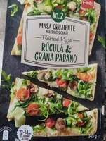 MASA CRUJIENTE MASSA CROCANTE Flatbread Pizza RÚCULA & GRANA PADANO