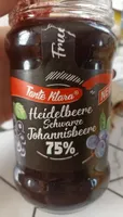 Heidelbeere schwarze johannisbeere