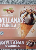 Cono sabor avellanas y vainilla