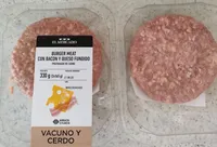 Burger meat con bacon y queso fundido