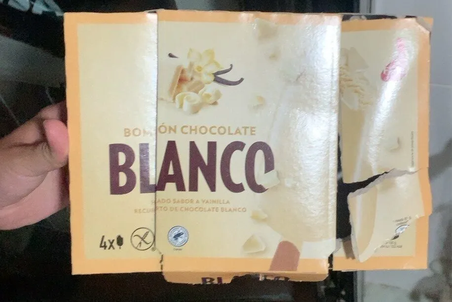 bombon chocolate blanco