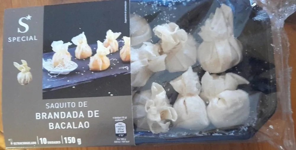 Saquemos de brandada de bacalao