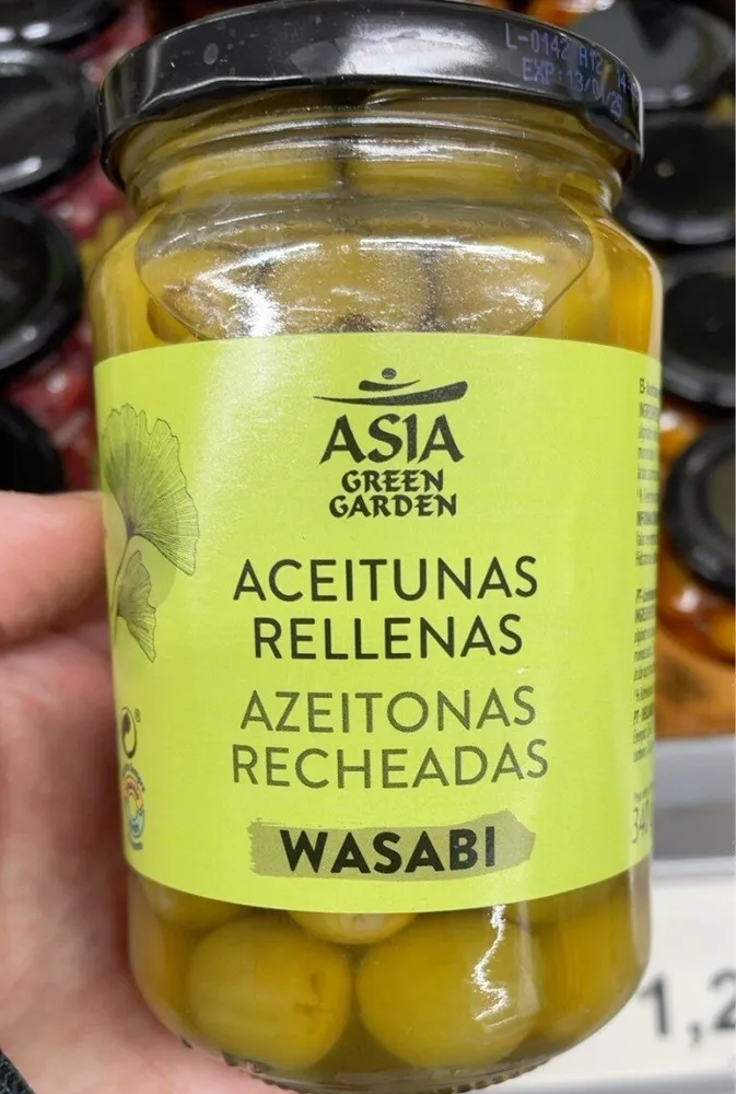 Aceitunas rellenas de Wasabi