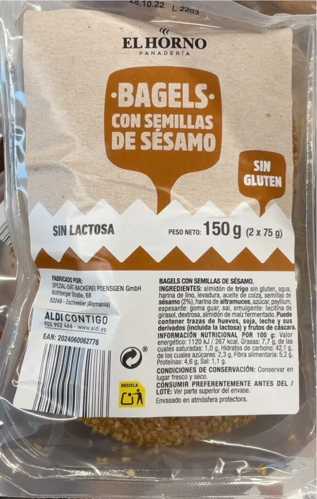 Bagels con semillas de sesamo