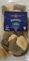 Ravioli con burrada y albahaca