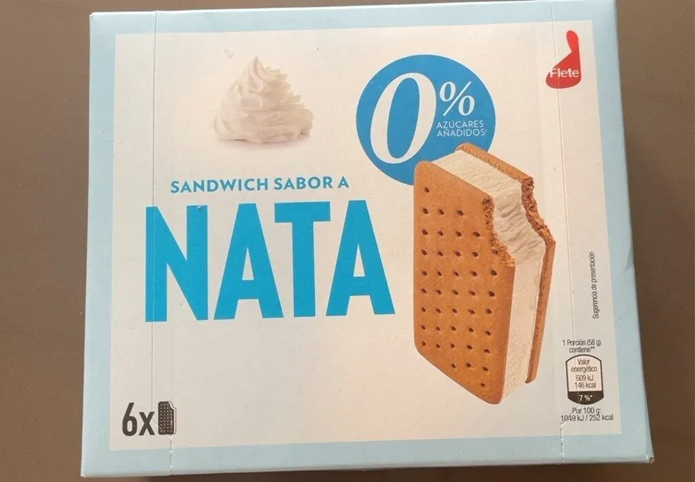 Sandwich Sabor Nata 0%