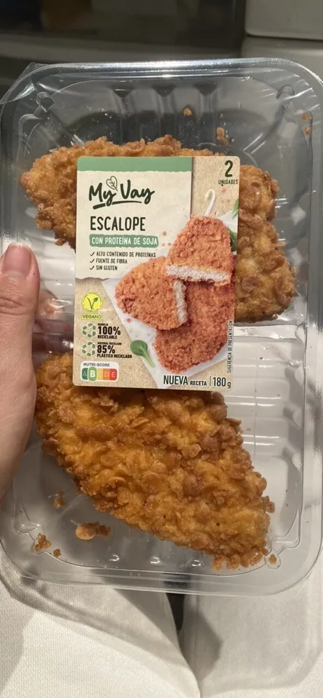 ESCALOPE con proteína de soja