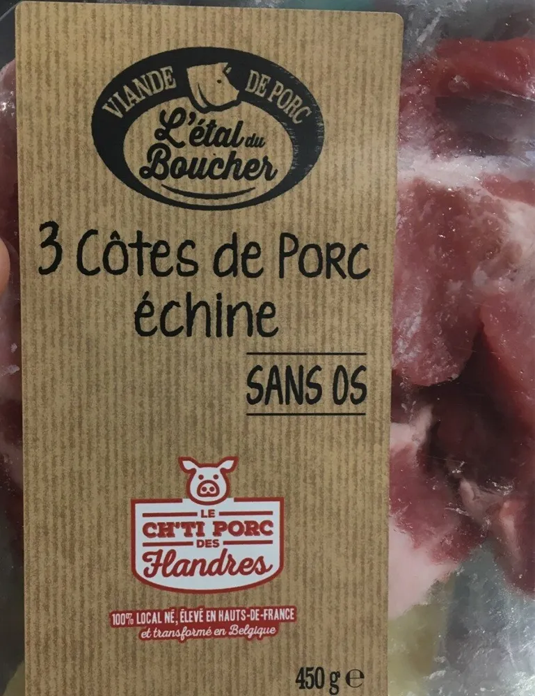 Côte de porc échine