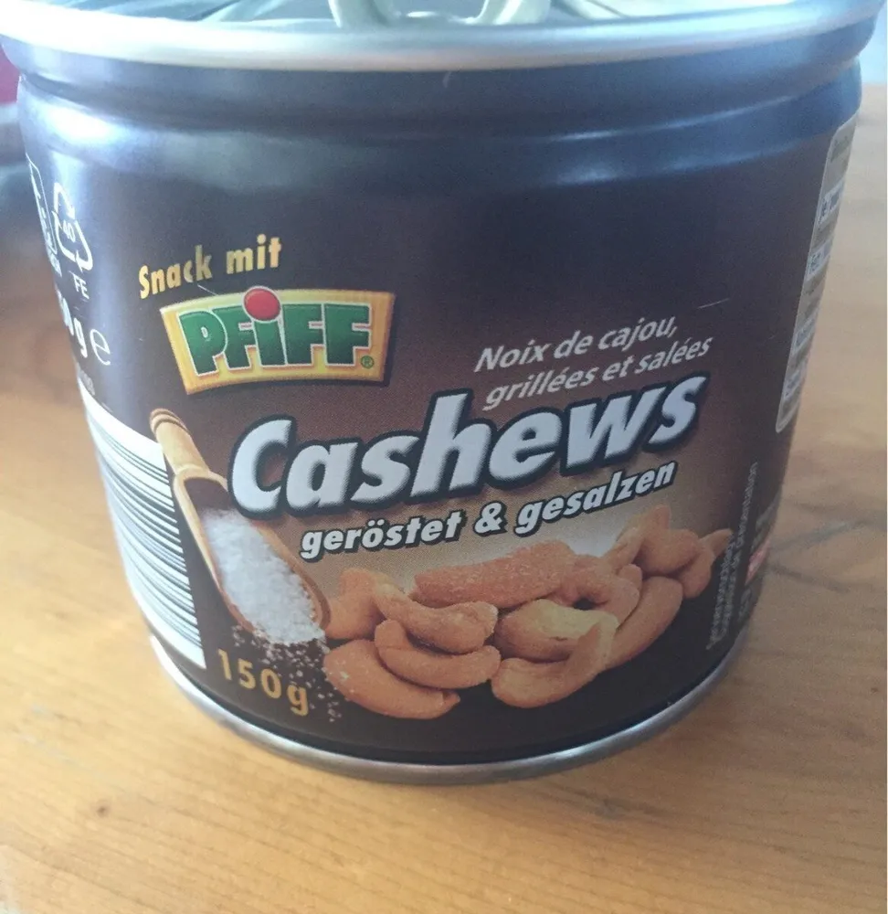 Cashews geröstet und gesalzen