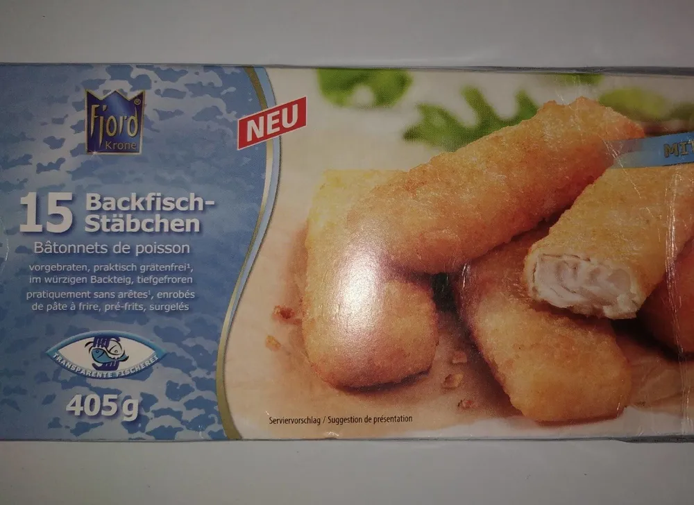 Backfisch-stäbchen
