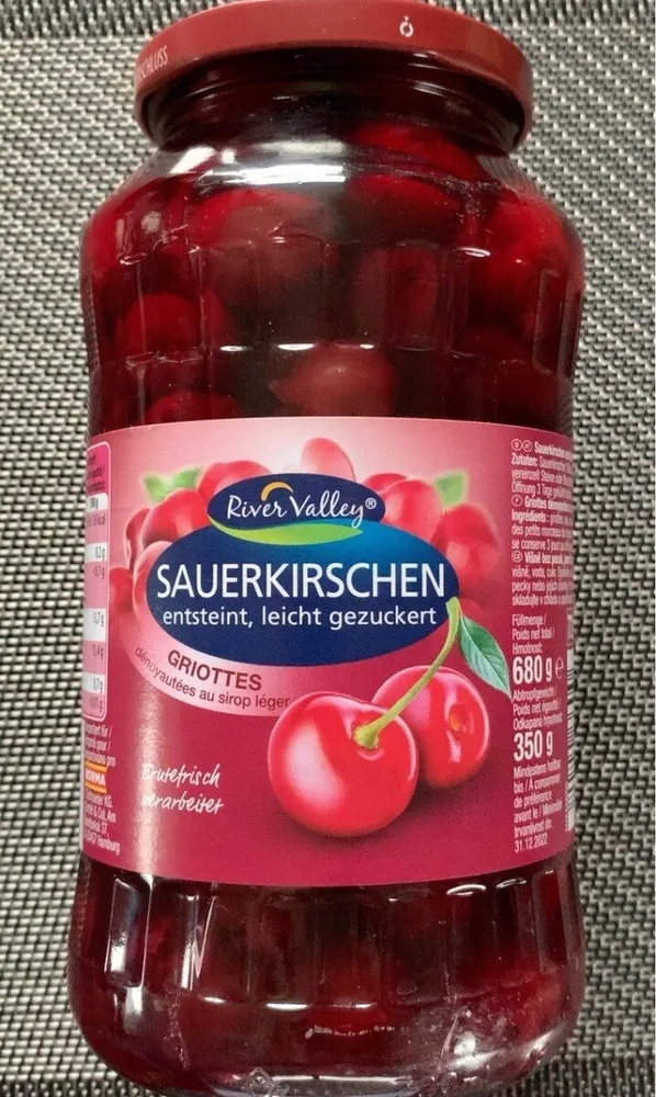 Sauerkirschen entsteint