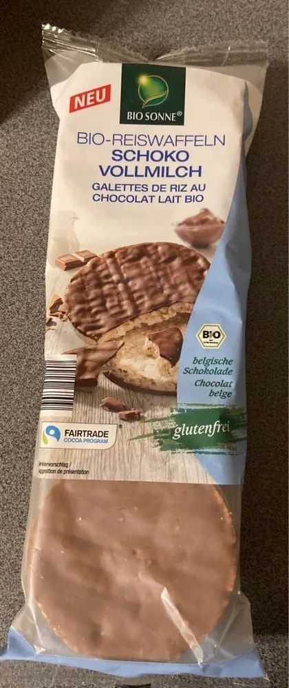 Galette de riz au chocolat au lait bio