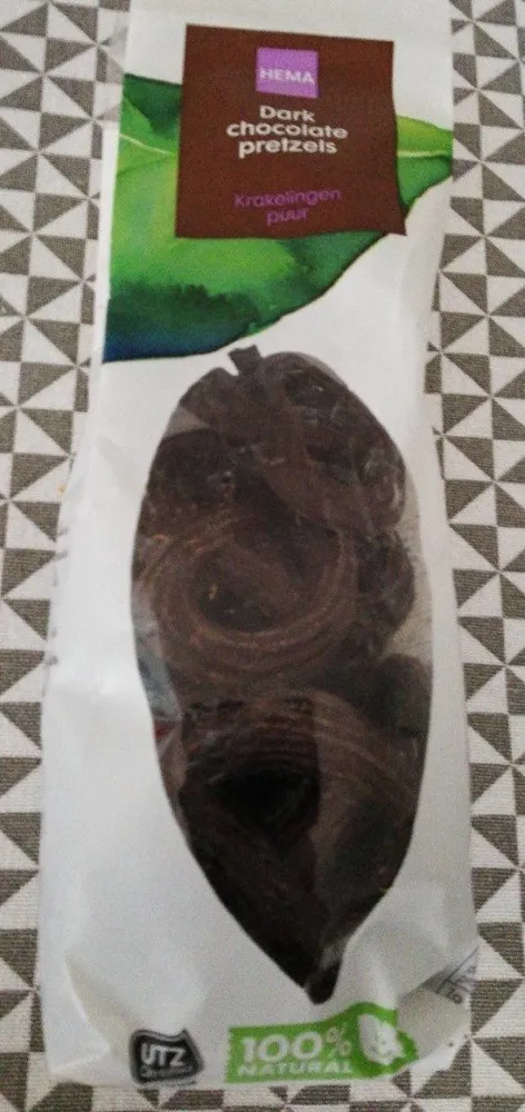 Bretzel au chocolat noir